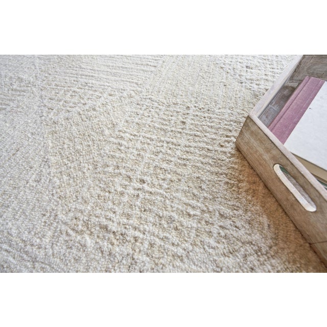 2020s Exquisite Rugs Monaco Tufted New Zealand Wool & Cotton Beige/Ivory Rug-12'X15' For Sale - Image 5 of 7