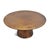 Modern Forma Brass Pedestal Modern Industrial Coffee Table For Sale - Image 3 of 10