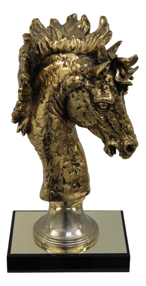 Horse Statue, 1950s, Bronze with Resin Base