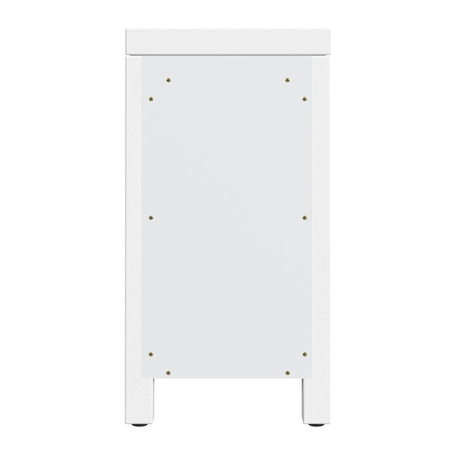 Nora 12 in. W Rectangular Wood 1 Door Narrow End Table with Pull-Out Tray For Sale In Chicago - Image 6 of 8