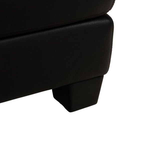 Leather DS-17 Stool in Black from de Sede For Sale - Image 4 of 9