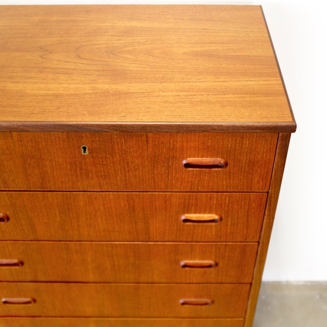 Danish Teak 6 Drawer Dresser For Sale - Image 10 of 11