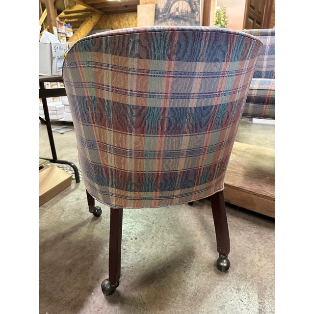 Contemporary CTH Set of 4 Game Chairs With Casters. For Sale - Image 3 of 6