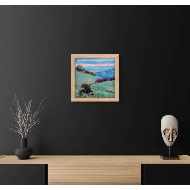 Contemporary Mt. Diablo Sunset Original Oil Painting on Canvas For Sale In Reno/Lake Tahoe - Image 6 of 12