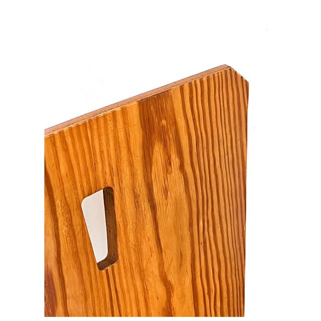 Set of Vintage Brutalist Pine Dining Chairs, in the style of Goran Malmvall, 1960s For Sale - Image 9 of 18