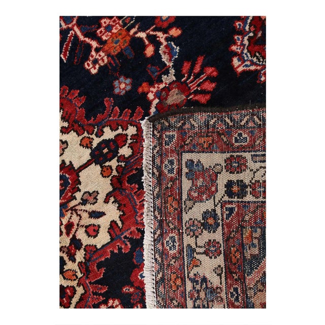 Fine Hand Knotted Persian Vintage Bakhtiari For Sale - Image 4 of 4