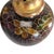 Chinese Cloisonné Enamel Salt & Pepper Shaker Set With Cellar and Spoon, Floral Gilt Brass, Mid-Century Tableware 2" For Sale - Image 9 of 15