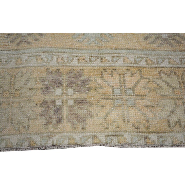 Vintage Turkish Anatolian Hand Knotted Wool Rug, 3'1''x12'1'' For Sale - Image 4 of 5