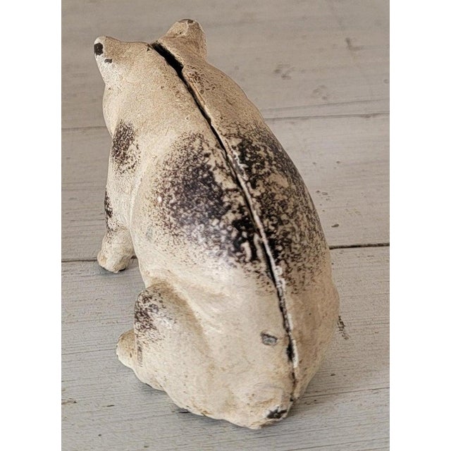 Early 20Thc Original cast iron painted pig penny bank.