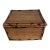 Late 20th Century Large Hinged Tortoise Bamboo and Woven Cane Storage Box For Sale