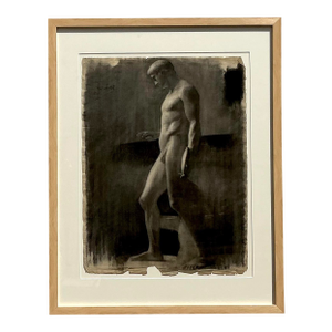 Vintage 1930s Original Pencil Sketch of Man