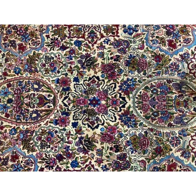 1900s Antique Persian Palace Lavar Kerman Rug For Sale - Image 9 of 13