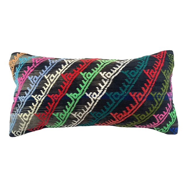Vintage Turkish Kilim Pillow Cover For Sale