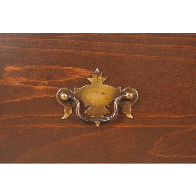 Vintage Mirrored Back Wood Curio Vitrine Cabinet For Sale In New York - Image 6 of 15