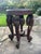 Early 20th Century Antique Anglo-Indian Hand-Carved Elephant Side Table With Bone Inlay For Sale - Image 5 of 18
