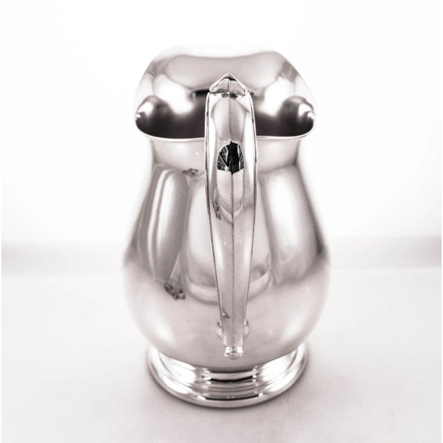 1940s Sterling Water Pitcher For Sale - Image 5 of 8