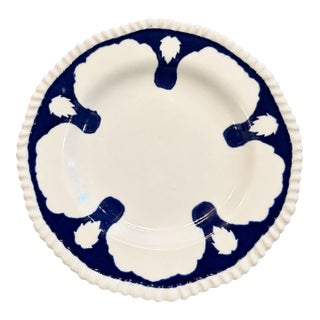 Antique 1920's Wedgwood Bone China Plate With Scalloped Rope Rim – 8.75" For Sale