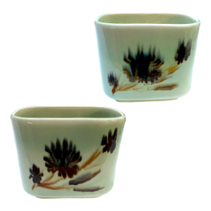 Mid 20th Century Modern Porcelain Cachepot Pair by F. Joseph Von Tury