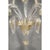 Italian Clear and Gold-Leaf Wall Sconce with Flowers and Leaves Murano Glass by Simoeng, in Exhibition Piece conditions....