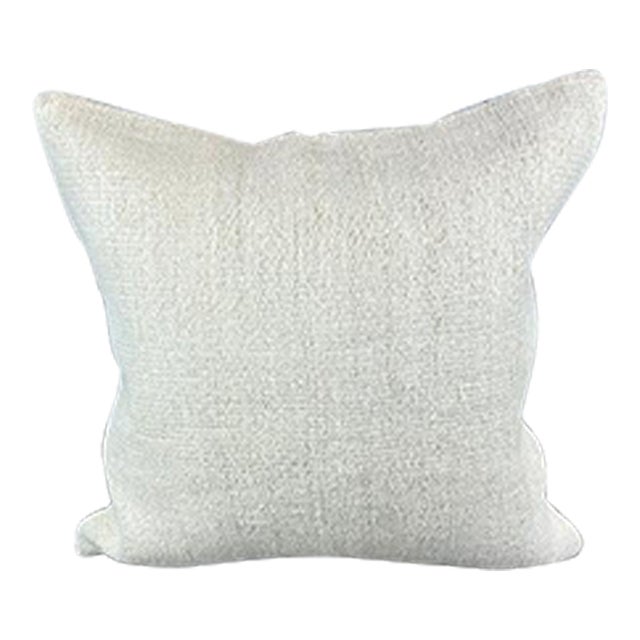 20 x 20 Hemp Pillow Turkish Cushion Natural Grayish White Pillow Cushion Cover For Sale
