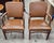 Mid 20th Century Pair of Mid 20th Century Gunlocke Georgian Style Mahogany and Vinyl Armchairs For Sale - Image 5 of 9
