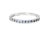 Celebrate everlasting love with this exquisite 14K White Gold Sapphire Eternity Wedding Band. Featuring a continuous line...