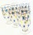Gold Mid-Century Scandinavian Goblets- Set of 6 For Sale - Image 8 of 9