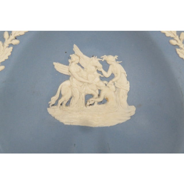 Wedgwood Wedgwood Blue Jasperware Heart Shaped Trinket Vanity Pin Dish 4583b For Sale - Image 4 of 15