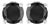 .925 Sterling Silver 1.00 Cttw Round Brilliant-Cut Black Diamond Classic 4-Prong Stud Earrings with Screw Backs (Fancy Color-Enhanced, I2-I3 Clarity) For Sale