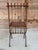 Metal Vintage Italian Gilt and Painted Iron Accent Chair, Attributed to S. Salvadori For Sale - Image 7 of 12