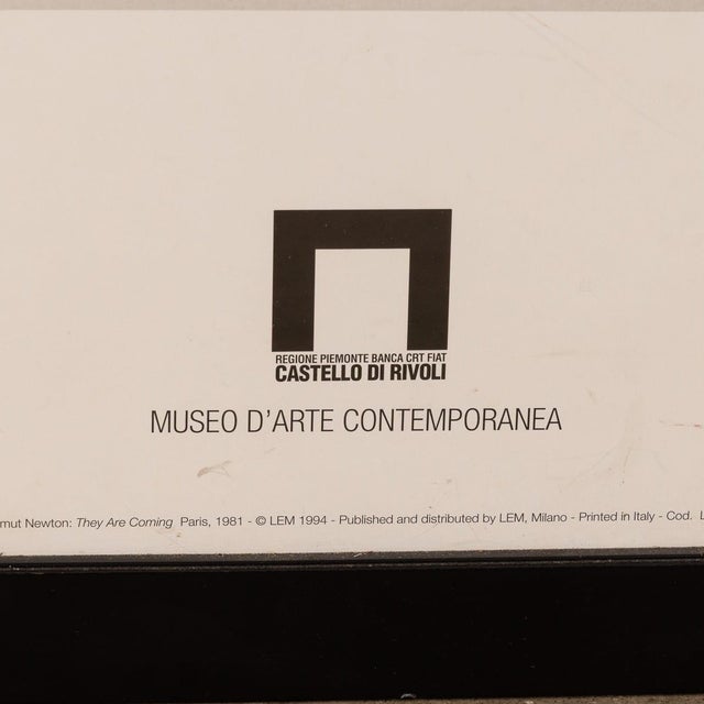 White Vintage French They Are Coming Framed Poster by Helmut Newton, 1994 For Sale - Image 8 of 12