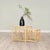 This functional and stylish two-piece nesting table features a Rattan frame with rawhide bindings and a clear, glass top....