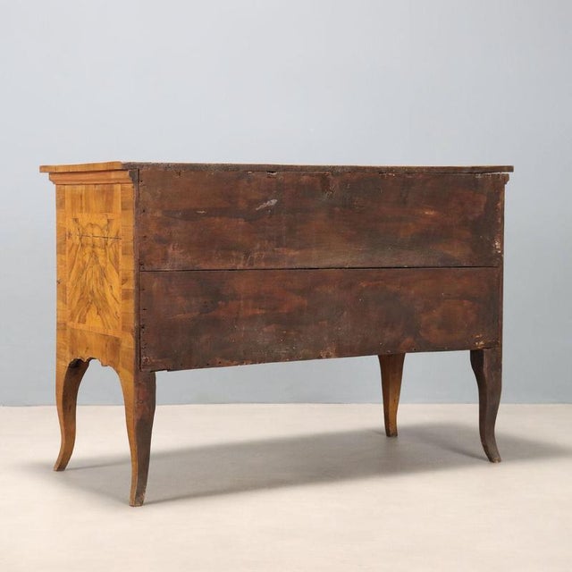Italian Chest of Drawers in Walnut For Sale - Image 11 of 12
