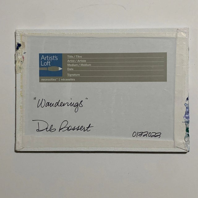 "Wanderings" Contemporary Original Impressionist Style Painting by Deb Bossert For Sale - Image 6 of 6