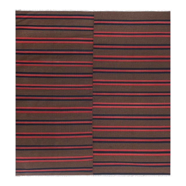 1960s Oversize Turkish Traditional Kilim Rug 9'6'' X 9'11'' For Sale