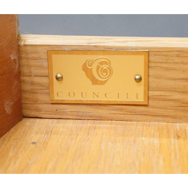 Brown Councill Craftsman Banded Mahogany Traditional Duncan Phyfe Style 37" Drop Leaf Pembroke Accent End Table Table For Sale - Image 8 of 16