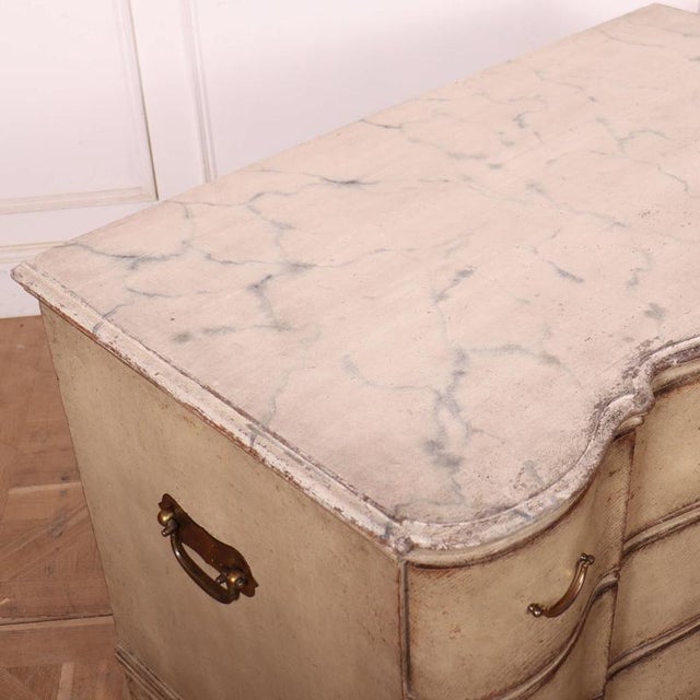 Danish Serpentine Commode in Oak For Sale - Image 10 of 12