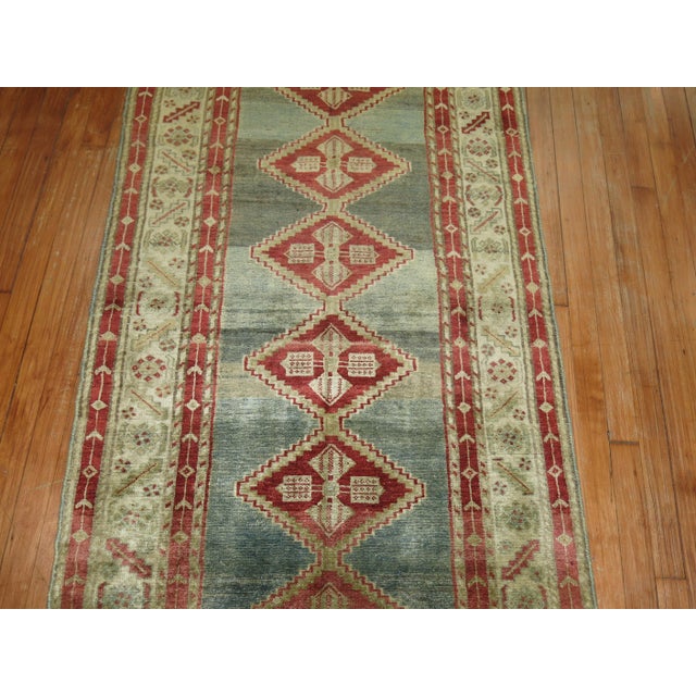 Antique Zabihi Collection Persian Malayer Runner - 3'2" x 15'4" For Sale - Image 4 of 8
