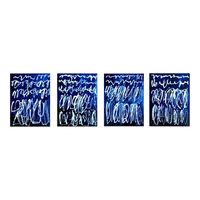 'Writing' Abstract Original Art Installation by Diane Grant - Set of 4 For Sale