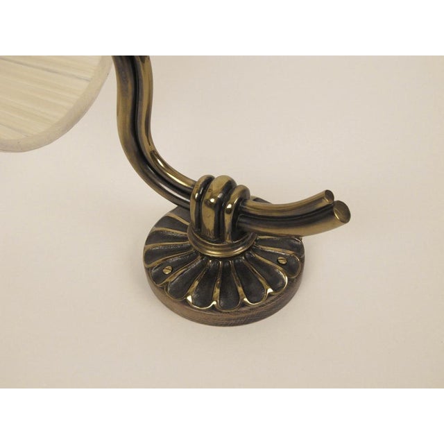 Metal Vintage Brass Wall Sconces from Hugo Gorge, 1937 For Sale - Image 7 of 18