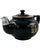 Vintage the 21 Club Nyc Restaurant Black Ceramic Teapot For Sale - Image 4 of 8