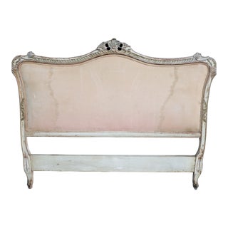 Louis XV Style Upholstered Headboard/Double For Sale