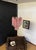 1990s Vintage Glass Tube Chandelier with 30 Albaster Pink Glasses, 1990s For Sale - Image 5 of 18