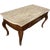 1920s Traditional Cherry Wood and Marble Coffee Table For Sale