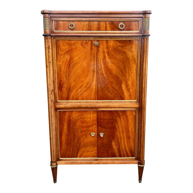 French Late 19th Century Louis XVI Mahogany Secretaire For Sale