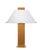 Craftsman Table Lamp, Natural Oak Veneer For Sale