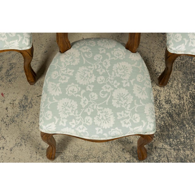 Set of 10 Antique French Louis Philippe Walnut Dining Chairs, Late 19th Century For Sale - Image 4 of 18