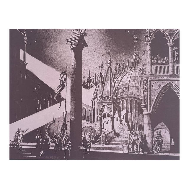 1982 Joseph Pecsenke La Gioconda Opera Lithograph For Sale