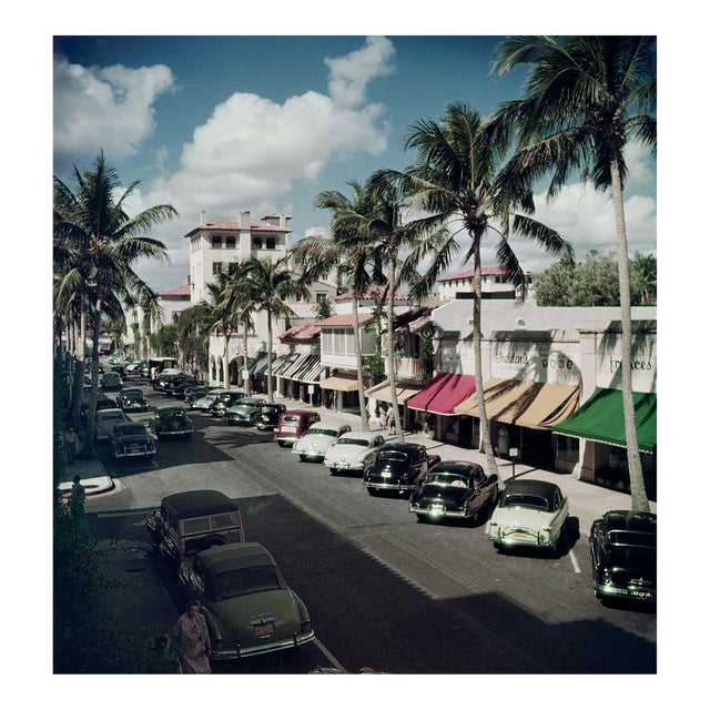 Palm Beach Street Slim Aarons C Print For Sale