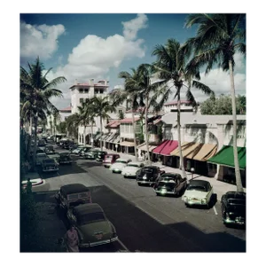 Palm Beach Street Slim Aarons C Print